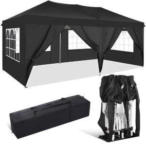 Tenda Dobrável 3x6m para Eventos com Paredes Laterais e Montagem Rápida
